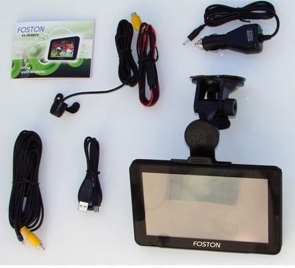 GPS Foston Fs 783 dcv Aviso de radar, Câmera de ré, TV Digit